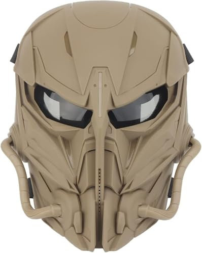 Taktische Schutzmaske Mit Augenschutz, Atmungsaktive Airsoft-Vollmaske(T)
