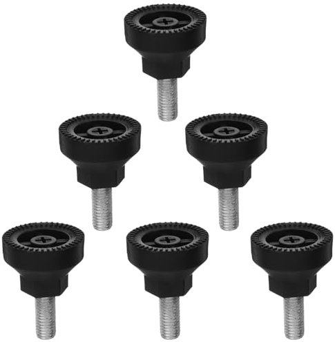 JECOMPRIS 6st Experimentelles Bankfundament Strapazierfähige Verstellbare Nivellierfüße Labor-hebeständerfüße Verstellbare Füße Nivellierfüße Für Hebebühnen Plastik Black