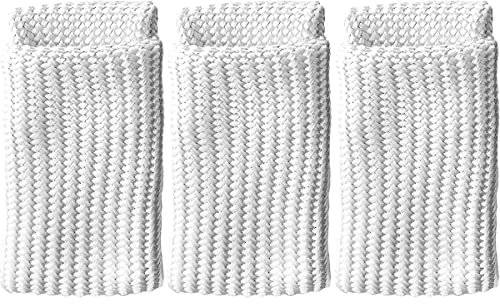EATBALE 3 Pcs Welding Gloves Heat & Tricks for Tig Heat Shield Heat Resistant/Fiber High Temperature Resistance Anti-Cutting for TIG for MIG Welder(XL, White)