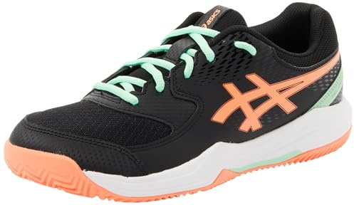ASICS Gel-Dedicate 8 GS Padel, Sneaker, 39.5 EU, Svart levande korall, 39.5 EU
