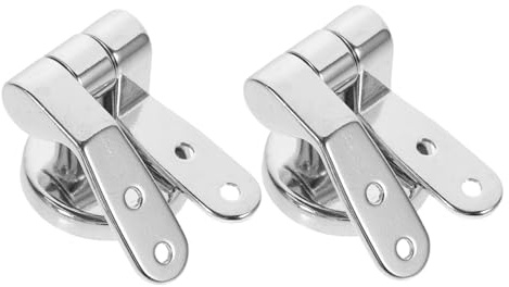 CTIRCHIU Cerniere Regolabili Per Sedile Wc in Acciaio Inox Bulloni e Viti Di Fissaggio, Kit Di Sostituzione Per Parti Di Ricambio Silenziose, Accessori Per Installazione Semplice Del Sedile Water