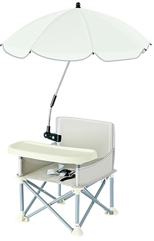 Comfort Booster -Sitz mit Tablett | Tragbarer Auftriebssitz für Reisen | Tragbarer Booster-Stuhl mit Parasolen und Tabletttisch-Fütterungssitz für Kleinkind im Alter von 6 bis 36 Jahren