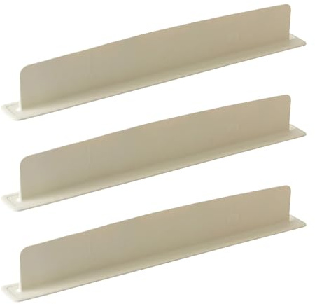3 Pcs Silicone Sink Splash Guard for Kitchen Sink, Non-Slip Strong Suction Splash Protector, Durable & Easy Clean Splash Guard for Sink, Dishwasher Safe, 16 inch (Cream White)