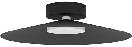 EGLO connect.z Smart-Home LED Deckenleuchte Conomavilla-Z | Deckenlampe dimmbar, ZigBee, Matter, App und Sprachsteuerung Alexa, warmweiß-kaltweiß, RGB, schwarz, Ø 45 cm