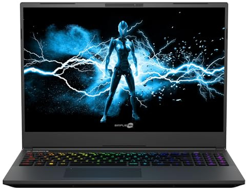 SIMPLETEK - Laptop Gaming 16 QHD+ 240Hz | i7-14700HX 16GB DDR5 1TB SSD RTX 4070 8GB | Windows 11 Home Teclado italiano RGB