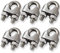 Cozihom 3/8 Inch M10 Wire Rope Cable Clip Clamp, 304 Stainless Steel, U Bolt Saddle Fastener, Pack of 6