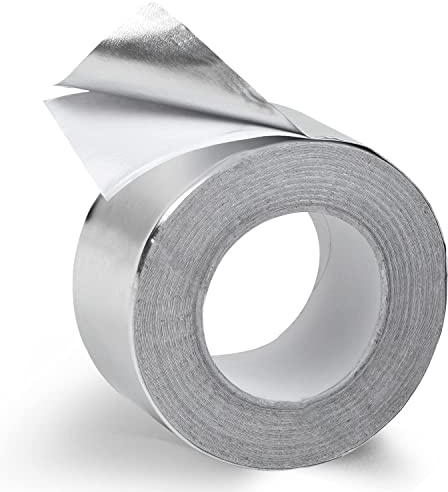 Impresa High Temperature Aluminum Foil Tape - 30 ft x 1.5 in, 0.15 mm Thick, Silver - Heat Resistant Sealing & High Heat Tape - Waterproof & Extra Thick Ductwork Sealer