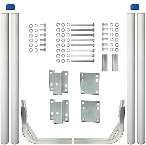 Lusheer Boat Trailer Guide 31-48 Adjustable Design, Boat Trailer Guides Poles Kits，Heavy Duty 2PCS Steel Trailer Guide Poles, for Your Ski Boat,Fishing Boat or Sailboat Trailer,More Rust-Prevention