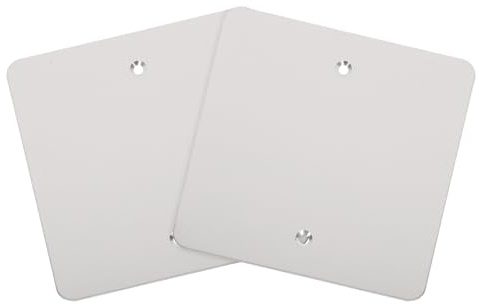 Operitacx Placa de Pared Ciega Inoxidable 2 Piezas Tapas de Aisladas Resistente a Altas Hogar Panel de para Paneles de Yeso