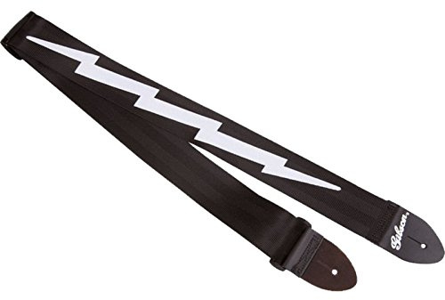 Gibson Gear ASGSBL-10 Lightning Bolt Gitarrengurt, schwarz