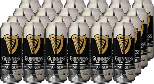 Guinness Draught Surger | 4.1% vol | 24 x 520ml Bottles | for Surger Unit | Sweet Malt, Bitter Hops & Roasted Barley | Coffee & Chocolate Aromas