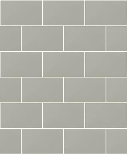 CROWN Wallcoverings London Glitter Tile Wallpaper Grey M1123 Full Roll