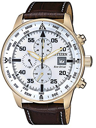 Citizen Analogico Modello Orologio Eco-Drive CA0693-12A. Marchio, marrone, striscia