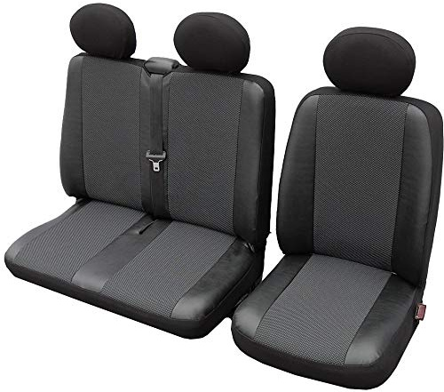 ERJOT Autositzbezüge Sitzbezüge Universal Bus Transporter Elegance (Sitzbezug Fahrersitz + 2er Beifahrersitzbank) Schonbezüge Passend für Citroen Jumper I 1994-2002