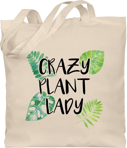 Shirtracer - Baumwolltasche - Frauen Geschenk Damen - Crazy Plant Lady