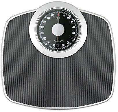 YZJJ mechanische Personenwaage, Personenwaage analog, im Retro-Design - analoge Waage, bis max. 180 kg(Mechanische Waage im klassischen Doktorwaagen-Design, Metall-Korpus, rutschfeste Wiegefläche)