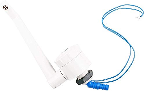 ZOUXO Wasserhahn für Wohnmobile Caravan Kaltwasser Pumpe 12 V, Weiß, Kunststoff, Lackiert, Einloch, Deckmontage, Elektrischer Kontakt beim Drehen