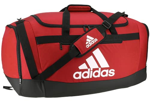 adidas Defender 4 große Seesack, Team Power-Rot, 13 inch x24.75 inch x12 inch, Defender 4 große Reisetasche