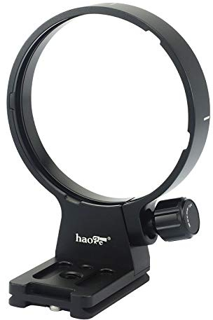 Haoge LMR-SM140S Tripod Mount Ring for Sigma 100-400mm F5-6.3 DG DN OS Lens Sony E Mount,Fuji X Mount,L Mount and 105mm F1.4 Art Lens Collar Replacement Foot Stand Base Built-in Arca Swiss Type Plate