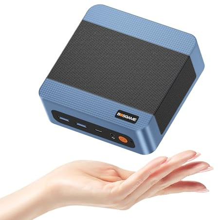 BOSGAME E5 Mini PC AMD Ryzen 5300U W-11 Pro (4C/8T, up to 3.8GHz) 8GB DDR4 RAM 256GB SSD, 4K Triple Display (HDMI+Type-C+DP), WiFi 5, BT5.0, Dual LAN, Mini Desktop Computer for Education/Home/school