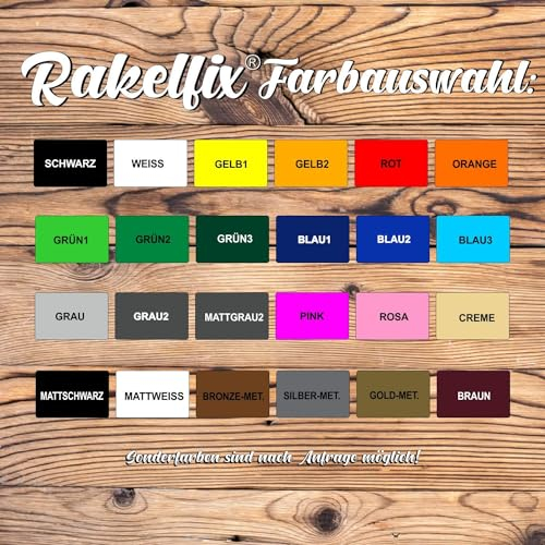Rakelfix 2 x Angler Angelboot Aufkleber aus Hochleistungsfolie - viele Farben zur Auswahl - Angler Angelboot Sticker Boot Boote Beschriftung Bug Heck Fische Angeln Schlauchboot Nautic See Fische