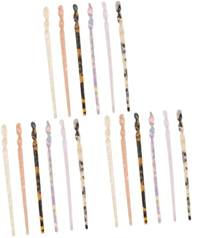 DOITOOL 18piezas Horquillas De Acetato Para Cabello Accesorios Minimalistas Para Recogidos y Peinados Para Bodas Elegante Para Mujeres