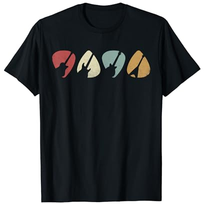 Retro Vintage Gitarre Shirt Geschenk für Gitarristen, Gitarrenspieler T-Shirt