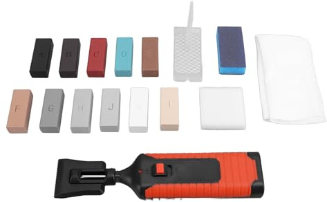 Kit di Riparazione per Piastrelle 11 Blocchi di Cera Colorata per Crepe, Usura, Graffi in Porcellana con facilità D'uso, Riparazione Efficace