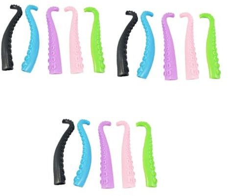 CIYODO 15stücke Lebensechte Octopus Tentakel Fingerpuppen Lustige Mini-spielzeuge Für Junge Mädchen Ergänzung Für Partys Und Kreative Spielstunden Farben Zufällig