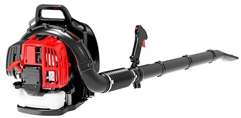 Souffleurs de Feuilles Souffleur à Dos à Moteur à 2 Temps de 52 CC, souffleuse à Neige à Dos à Essence Commerciale puissante de 530 CFM, pour l'entretien de la pelouse, légère, confo