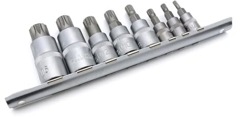PEILINZE Ölablassschraubenschlüssel-Set, 8-teilig, Ablassschrauben-Steckschlüssel-Set, 4/5/6/8/10 mm/12/14/16 mm, 1/2 Zoll Vierkant-Ölablassschraube, Schlüsselentfernungswerkzeug