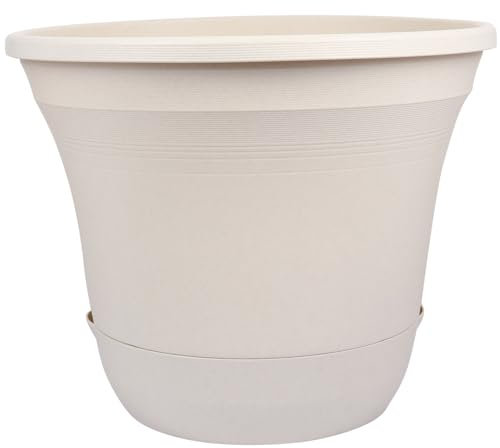CAXUSD Blumentopf zimmerpflanzen plastikblumen im Topf Bonsai-Schalen pflanzentopf bonsaitopf Seerose Schale künstlich Gitter Container Blumen Bonsai-Behälter Pflanzgefäß für Bonsai Weiß