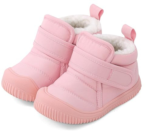 Cheerful Mario 1-5 Anni Stivalitti Bimbo Neonato Invernale Stivali Bambino | Scarpe Primi Passi, Fodera in pile calda, Antiscivolo, Flessibile, Caldo e Confortevole, neonata bimba bambina