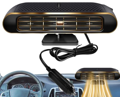 Mimoqk Riscaldamento auto | Portatile 12 V/24 V per riscaldamento auto | Ventilatore elettrico ricaricabile per camion SUV berlina parabrezza cruscotto inverno strada viaggio campeggio