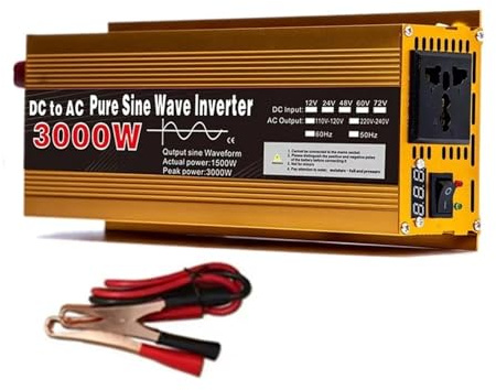 Onda Sinusoidale Convertitore Corrente Inverter Da 3000 W 24 V 220 V Trasformatore A Onda Sinusoidale Pura Convertitore Prese Multifunzione Inverter Per Auto