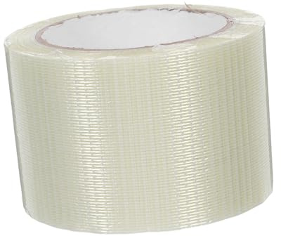 FUNOMOCYA Nastro in Fibra Vetro Rinforzato con Adesivo Resistente Strappi e Usura per Imballaggi Pesanti Sigillature Industriali ed Elettriche Residui Struttura per Riparazioni Durevoli