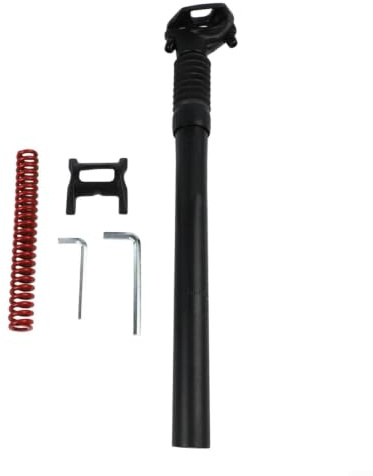 Aluminum Alloy Bike Seatpost with Adjustable Suspension Shock Absorber, 350mm Length, Fits 25.4-34.9mm Diameters