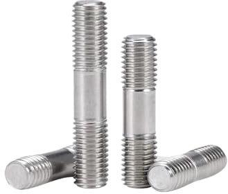 MengJiu M6 M8 M10 M12 GB901 316 Pernos de varilla roscados de doble extremo de acero inoxidable Tornillos Pernos de varilla sin cabeza con dientes(60mm,M10-1pcs)