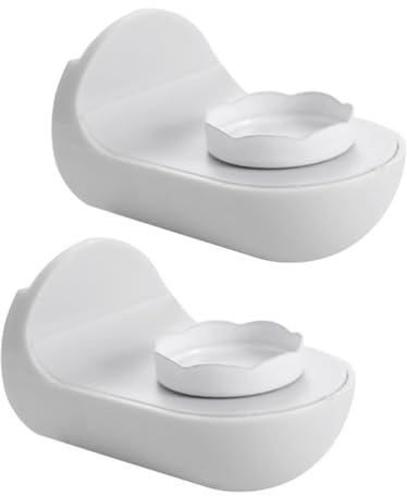DIYEAH Jabonera Resistente para Baño y Cocina Magnética 2piezas de Pared y Acabado Elegante y Fácil de Usar, Material Abs Imán, Diseño Creativo
