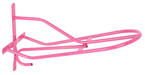 VOSS.farming Sattelhalter Grace mit Trensenhaken Pink Metall Wandmontage Englischsattel