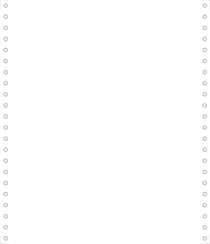EXACOMPTA 65511E listing blanc 2000 feuilles de 240x11 1pli Bandes Caroll Détachables 70g Blanc