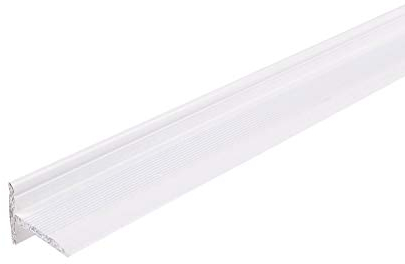 ufitec Sockelprofil SK für saubere Wand- und Türabschlüsse Ideal für Renovierungen | Länge: 90 | 100 | 150 und 195 cm, Sichtbreite: 18,4 mm, Selbstklebend | Sie kaufen 1 Profil mit (100 cm, weiß)