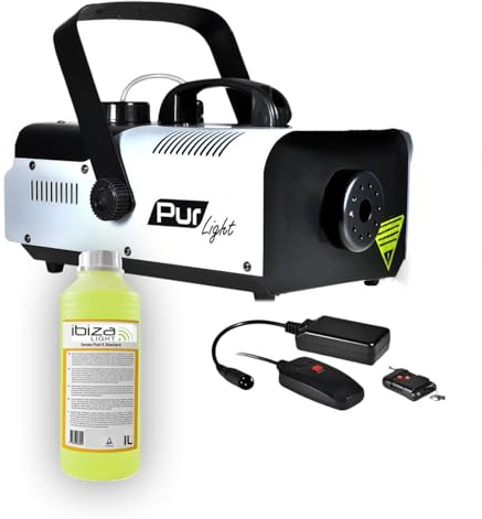 Machine à fumée PRO DJ Sono 900W + Etrier de fixation + 2 télécommande +1L de Liquide PUR LIGHT NEWARK900