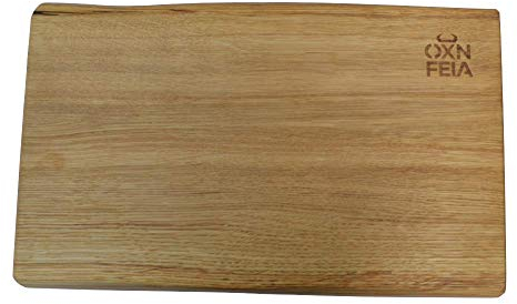 Unbekannt OXNFEIA® - Tabla de madera de roble para cortar carne, tabla de cortar, tabla de cocina, tabla para salchichas, quesos, tabla de madera grande, ayudante de cocina, resistente y duradera