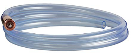 Relaxdays Manguera Aspiradora, 187 cm Largo, Manga Aspiración Bomba para Trasvase de Líquidos, Manual, Transparente