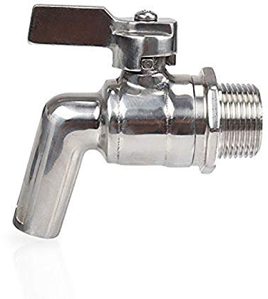 Stainless Steel Beer 1/2 Tap Faucet 200PSI for Homebrew Barrel Fermenter Wine Beer Beverage Juice Dispenser Spigot Drink Kegs (1/2)