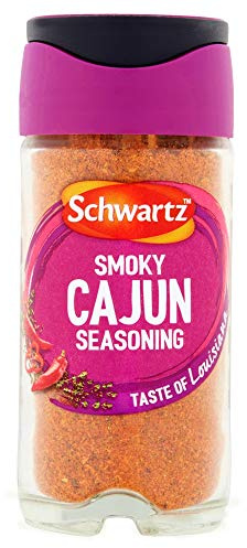 Schwartz Condimento Cajún ahumado, 45 g (paquete de 1)