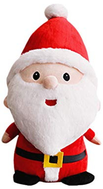 YeahiBaby Weihnachtsmann Puppe Weihnachten Weihnachtsmann Plüsch Tier Weihnachtsfeier Geschenk für Kinder Desktop Dekorationen (23 cm Höhe)