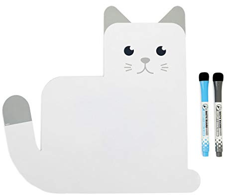 Balvi Lavagna frigo Magnetica Meow! Colore Bianco Originale Lavagna per pianificare, Ideale per i PRO