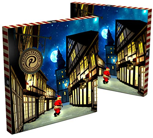 Peters Mit Genuss verführt | AUGMENTED REALITY | Scheinbar Stille Nacht Adventskalender | Mit Alkohol | Weihnachtskalender | Schokolade | Geschenk | Advent | Weihnachten | 300g